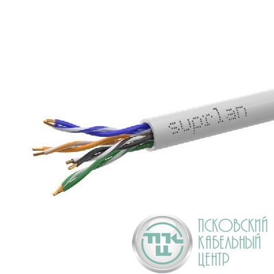 Кабель витая пара U/UTP кат.5E 4х2х0.51 24AWG solid Cu LSZH нг(А)-HF In. Premium 305м (м) SUPRLAN 01-0307-1