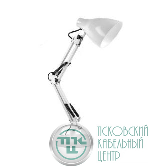 Светильник настольный TBL-02 под лампу Е27 (струбцина и подставка в компл.) бел. ФАZА 5046252