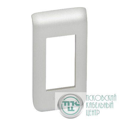 Рамка 1-м Mosaic пластиковая алюм. Leg 079301