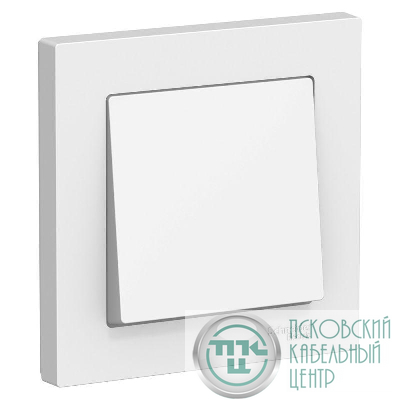 Выключатель 1-кл. СП AtlasDesign 10А IP20 (сх. 1) 10AX в сборе бел. SE ATN000112