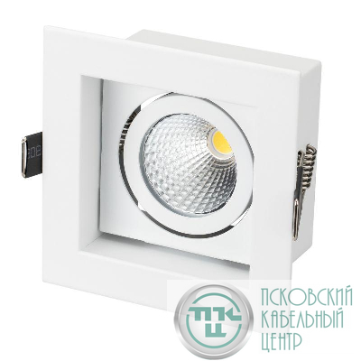 Светильник светодиодный CL-KARDAN-S102x102-9W Day WH 38 deg IP20 металл Arlight 024122