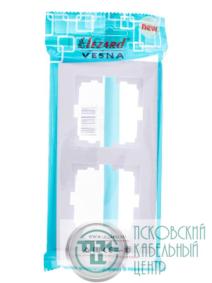 Рамка 2-м VESNA горизонт. бел. LEZARD 742-0200-147