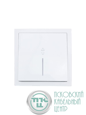 Выключатель проходной 1-кл. 1п СП ZIMA 10А IP20 с индикацией безвинтов. зажим механизм бел. LEZARD 704-0288-114QC