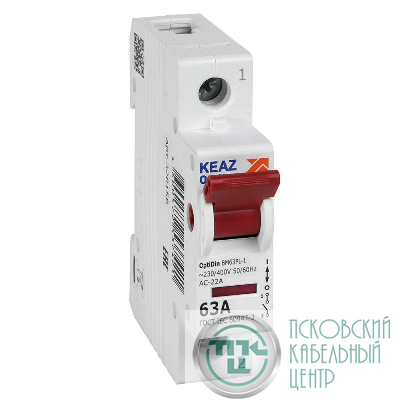 Выключатель нагрузки модульный OptiDin BM63PL-163-УХЛ3 (ВМ63PL) КЭАЗ 328158
