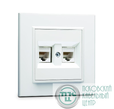 Розетка компьютерная двойн. СП Karea 16А IP20 CAT 5 бел. Makel 56001036