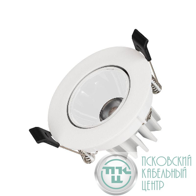 Светильник светодиодный MS-FORECAST-BUILT-TURN-R82-8W Day4000 WH-WH 32 deg IP20 230В металл Arlight 037186