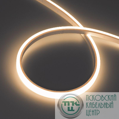Лента светодиодная WAVE-TOP-PU-A144-10x10mm 24В Warm 3500К 5Вт/м IP68 wire x2 вывод боков. герметичная (уп.5м) Arlight 052435