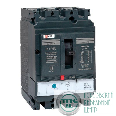 Выключатель автоматический 3п 100/16А 36кА ВА-99C Compact NS PROxima EKF mccb99C-100-16