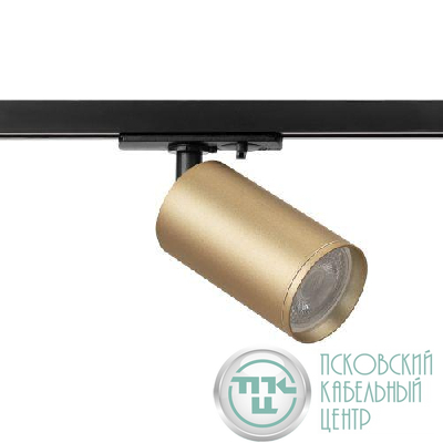 Светильник трековый 1ф TR39-GU10 MG под лампу MR16 золото Эра Б0053312