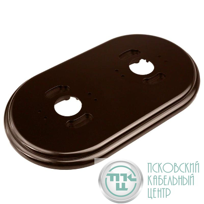 Рамка 2-м R пластик корич. Bironi RF1-620-22