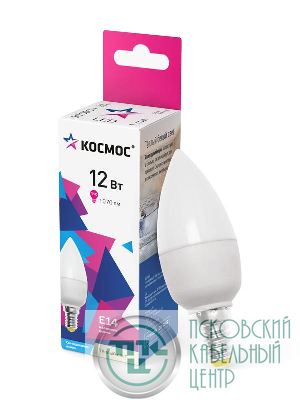 Лампа светодиодная CN 12Вт 3000К E14 1070лм 174-265В КОСМОС LkecLED12wCNE1430