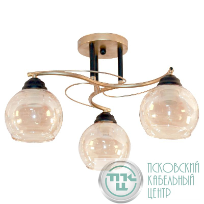 Светильник "Лия/3" НПБ 01-3х60-187 Е27 ИУ зол. Элетех 1005404364