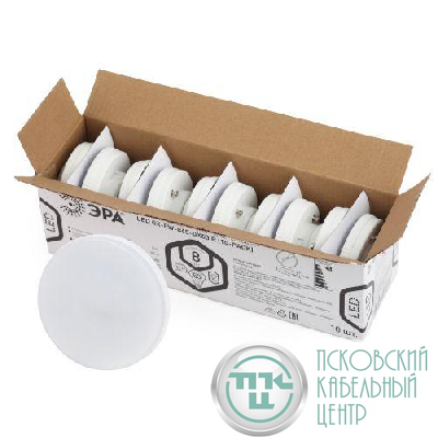 Лампа светодиодная RED LINE LED GX-8W-865-GX53 R (10-PACK) GX53 8Вт таблетка холод. бел. Эра Б0045332
