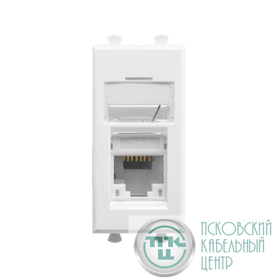 Розетка компьютерная 1мод. кат.5e RJ-45 Avanti "Белое облако" модульная DKC 4400461