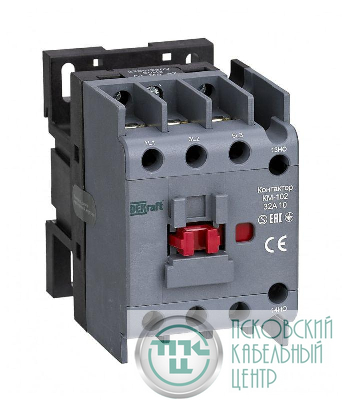 Контактор КМ-102 3п 32А кат. 230В AC 1НО AC-3 AC-4 DEKraft 22005DEK