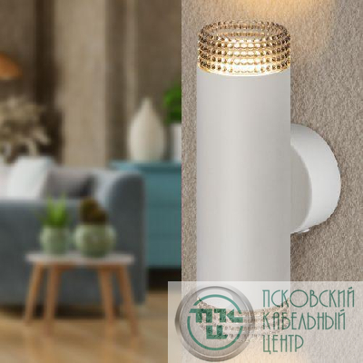 Светильник WL50 WH/BK 2хGU10 2х12Вт IP20 настенный бел. черн. Эра Б0061196