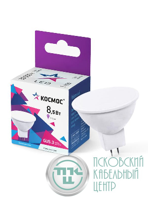 Лампа светодиодная JCDR 8.5Вт GU5.3 6500К 220В Космос LkecLED8.5wJCDRC65