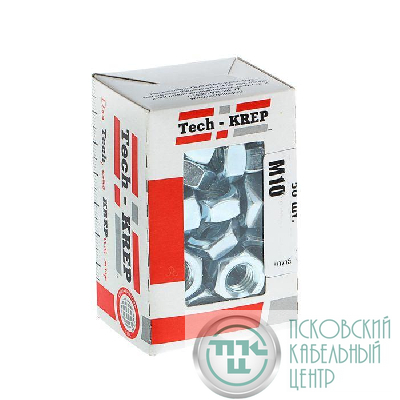 Гайка шестигранная М10 DIN 934 оцинк. (уп.50шт) Tech-Krep/Zitar 105249