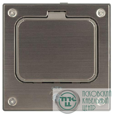 Люк 18-6002-03 IP66 в бетон с розеткой под шестигранник сер. Эра Б0063273