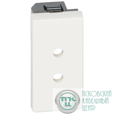 Розетка 1-м СП 1мод. Mosaic 3А IP41 2P без заземл. антибактер. безвинтов. клеммы механизм бел. Leg 077150
