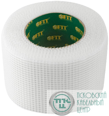 Лента стеклотканевая клейкая 100ммх45м FIT 11447