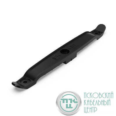 Держатель плоского кабеля двусторонний для прямого монтажа на 8 мест (уп.20шт) черн. Промрукав PR13.0441