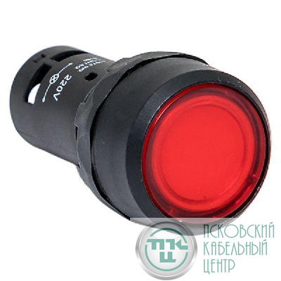 Кнопка SW2C-10D с подсветкой красн. NO EKF sw2c-md-r