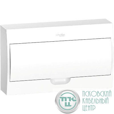 Бокс навесной ОП City9 Box 1 ряд 18мод IP40 IK07 63А 2 клеммы с бел. дверцей SE EZ9E118P2SRU