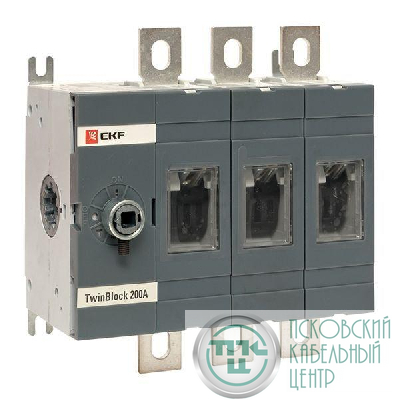 Рубильник 3п 200А без рукоятки управления TwinBlock PROxima EKF tb-s-200-3p