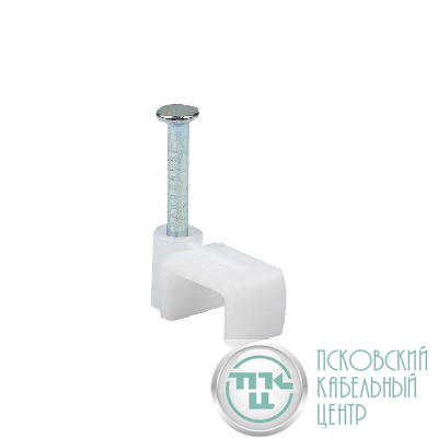 Скоба крепежная квадратная плоская 7мм (уп.50шт) EKF plcn-ss-7