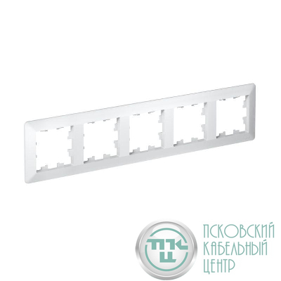 Рамка 5-м AtlasDesign Air бел./дым. бел. SE ATN220105