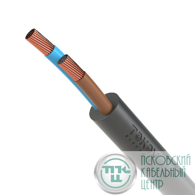 Провод TOKOV ELECTRIC ПВС 2х0.75 380В Ч (бухта) (м) 1945477