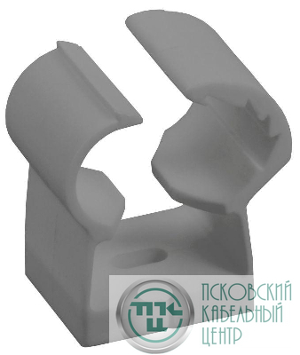 Клипса с фиксатором для глад. труб 14-18мм сер. (уп.40шт) IEK CTA00D-FL-014-K41