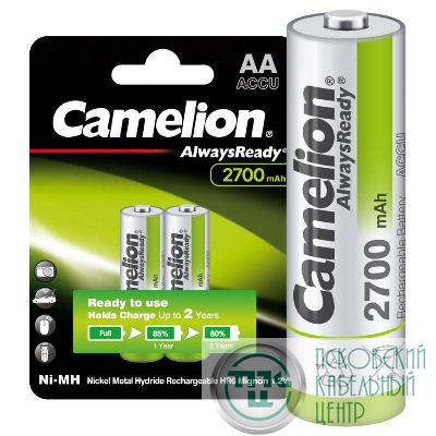 Аккумулятор Always Ready AA-2700mAh Ni-Mh BL-2 NH-AA2700BP2 1.2В Camelion 15036