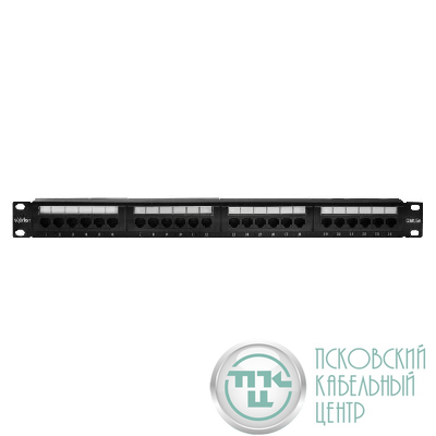 Патч-панель UTP 24хRJ-45 кат.5E 1U 19дюйм SUPRLAN 10-0403