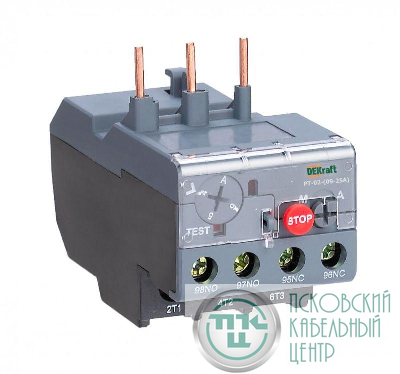 Реле тепловое 1.6А-2.5А для контакторов 09-25А DEKraft 23161DEK