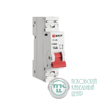 Выключатель нагрузки 1п 16А ВН-63N PROxima EKF S63116