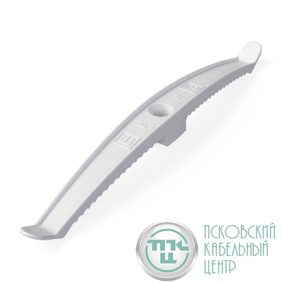 Держатель кабеля двусторонний для прямого монтажа бел. (уп.20шт) Промрукав PR13.0384