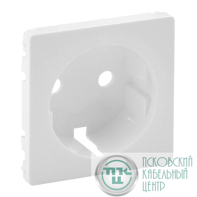 Панель лицевая Valena Life для розетки 2К+З бел. Leg 755200