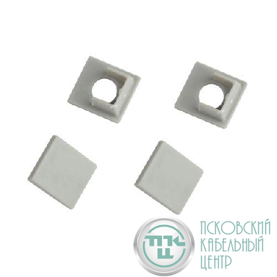 Набор заглушек 5022-3 для профиля 5022. 4624. 5313(01) 3313. 3213. 5313(02) 2шт глухие 2шт с отверстием Эра Б0062806