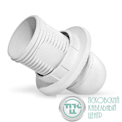 Патрон для ламп E14 подвесной с кольцом пластик. бел. TOKOV ELECTRIC TKE-C01-PPL/K-14