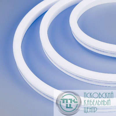 Лента светодиодная WAVE-SIDE-A120-12x25mm 230В Blue 12Вт/м IP67 wire x2 грибовидная форма герметичная (уп.50м) Arlight 051946