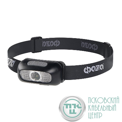 Фонарь аккумуляторный налобный AccuFH3-L3W/RED 2Вт XPE+2красн. LED 500мАч 5 режимов ФАZА 5044968