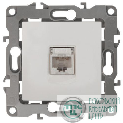 Розетка компьютерная Эра12 12-3107-01 RJ45 бел. Эра Б0014723