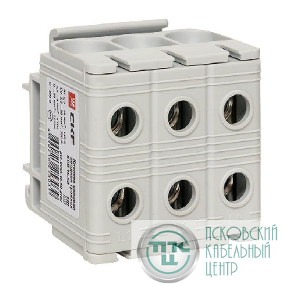 Клемма силовая вводная тройная КСВ 16-50кв.мм сер. PROxima EKF plc-kvs3-16-50-grey