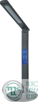 Светильник светодиодный 80 322 NDF-D044-8W-MK-BL-LED 8Вт 2700/4000/6000К 300лм настольный сенсор USB ЖК дисплей (дата/время/будильник/температура) на основании черн. Navigator 80322