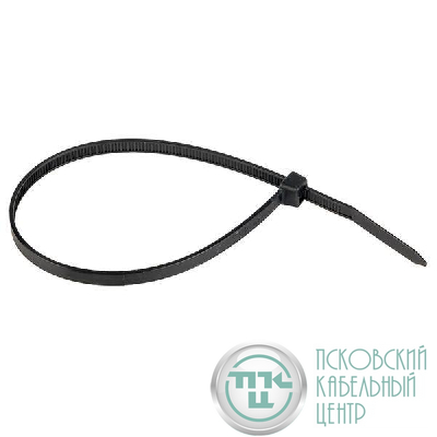 Хомут кабельный 4.8х400 нейл. черн. (уп.100шт) EKF plc-cb-4.8x400