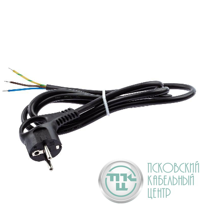 Шнур сетевой с вилкой 3м с заземл. ПВС 3х1.5 черн. U-3x1.5-3m-B ЭРА Б0048709