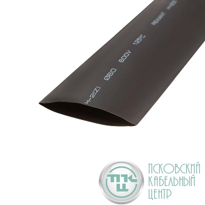 Трубка термоусадочная ТУТ нг 60.0/30.0 черн. 1м Rexant 25-0060
