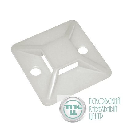 База монтажная самоклеящаяся 20х20 бел. (уп.100шт) TOKOV ELECTRIC TKE-SP-20-W